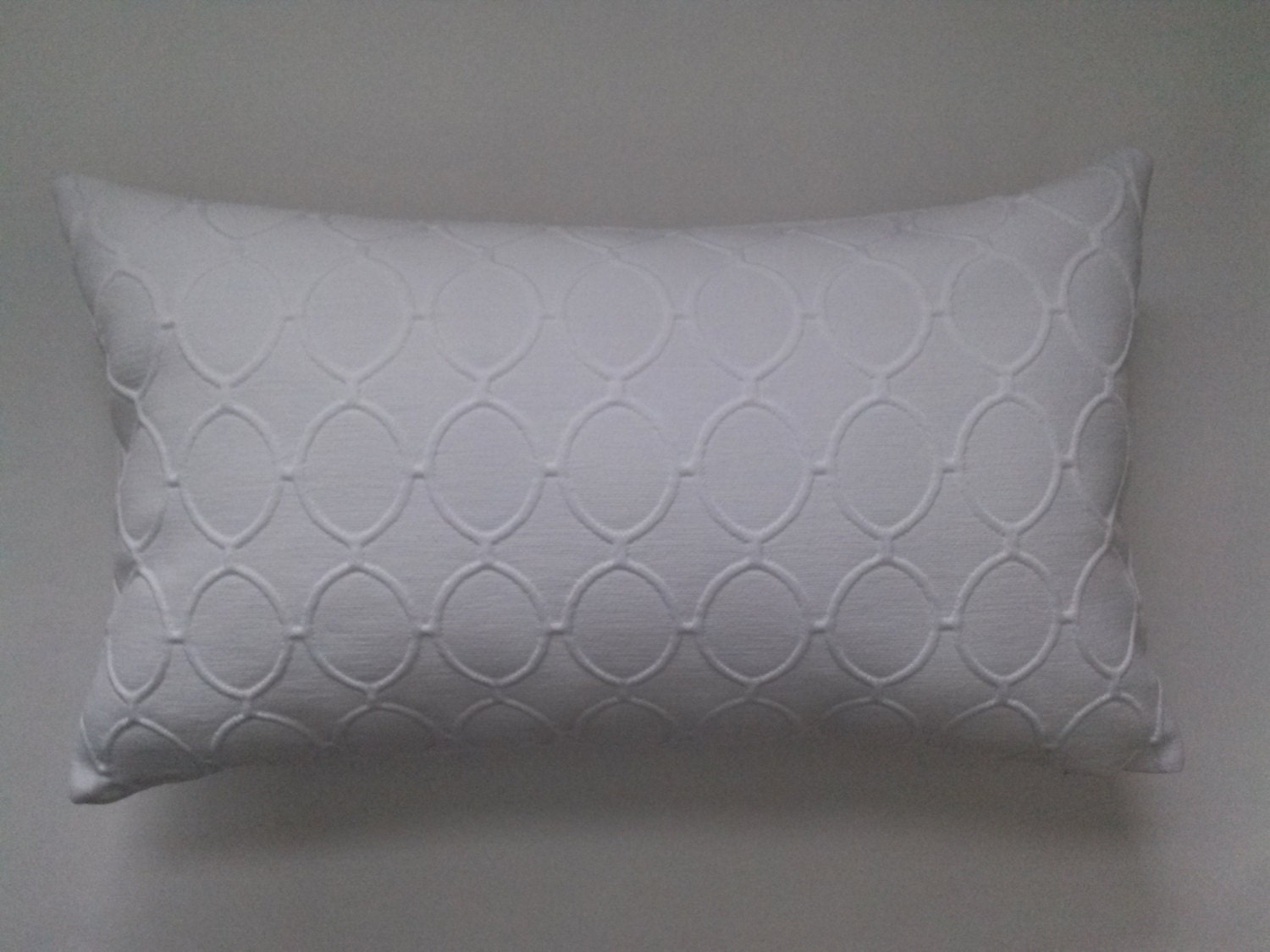White Lumbar Pillow Cover Upholstery White Decorative Pillow
