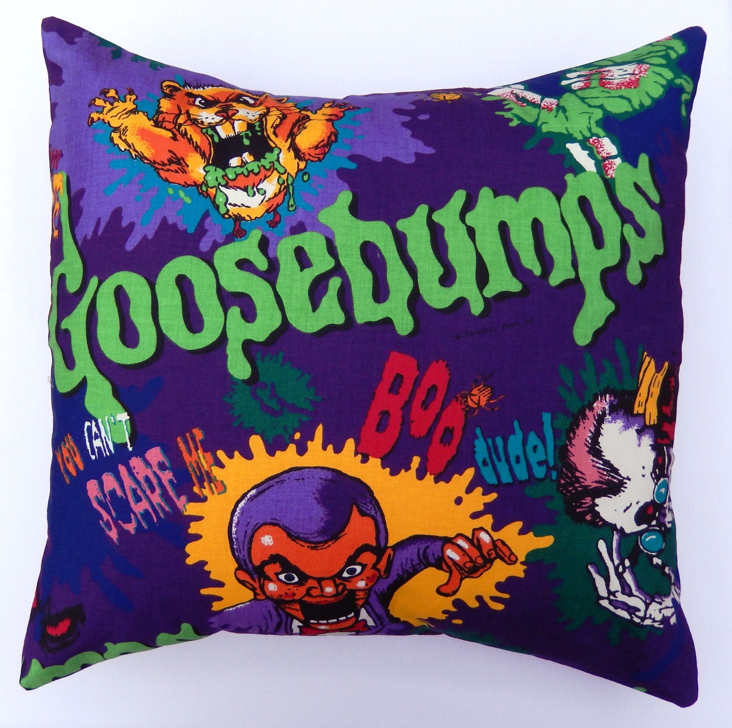 Goosebumps Vintage Fabric Cushion Selection Handmade by