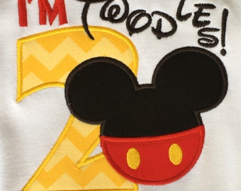 I'm Twodles! Mickey Mouse Birthday shirt