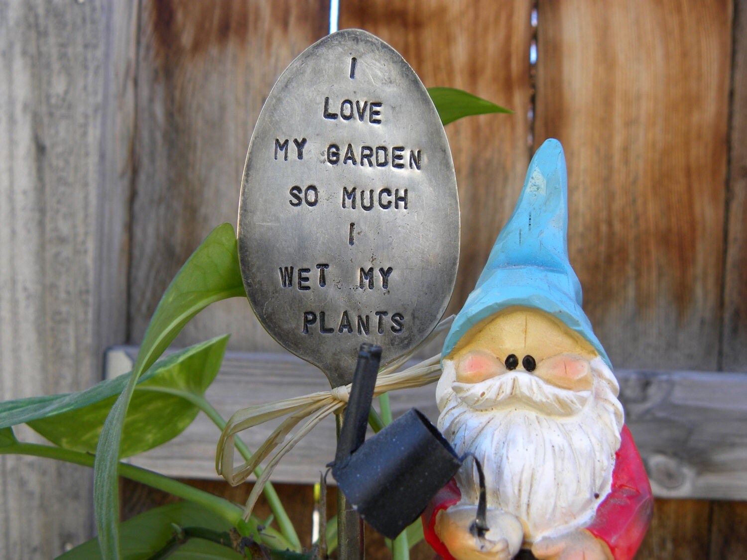 I love my garden so much I wet my plants garden pick hand