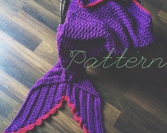 Child Mermaid Blanket Pattern Crochet Mermaid Blanket Pattern Child Size Mermaid Blanket Pattern - The Mersea - Crochet Pattern Only