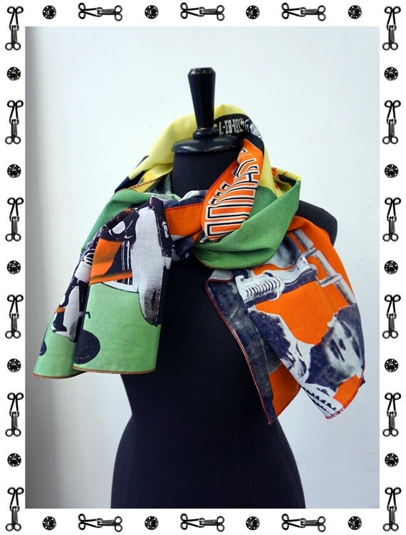 Pioneer Scarf Silk Cotton Communism Scarves Shawls By Ysteer