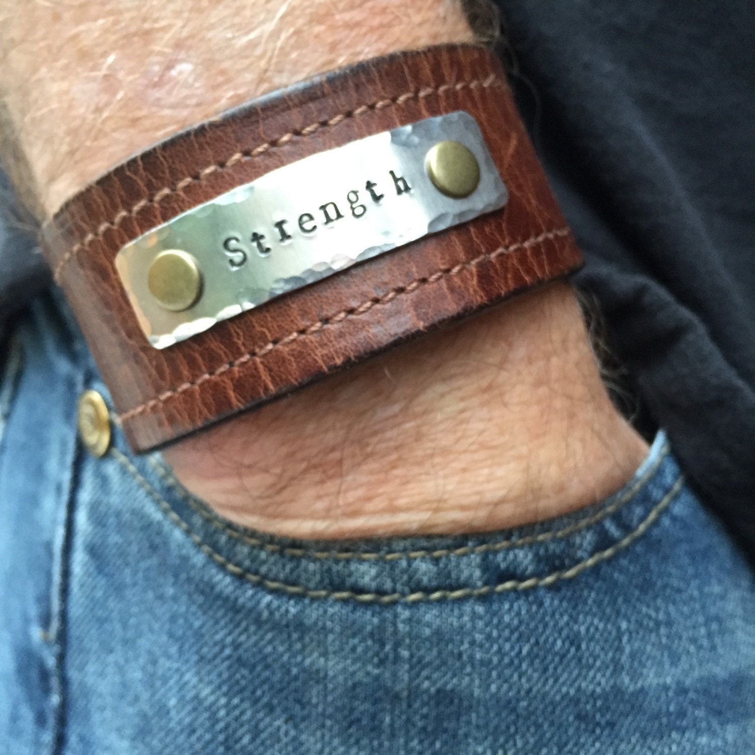 Personalized Leather Cuff Bracelet For Men T For Men