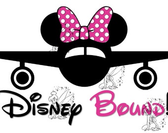 Disney Bound - DIY Iron On Transfer - Minnie (Hot Pink)