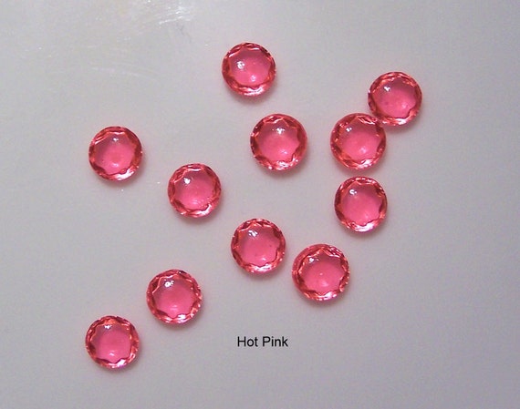 100 Hot Pink Edible Jewel Diamond Gems Cake Decoration