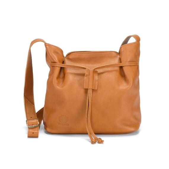 Brown leather bag soft leather purse leather shoulder bag