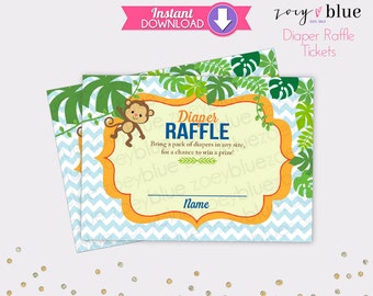 Jungle diaper raffle | Etsy