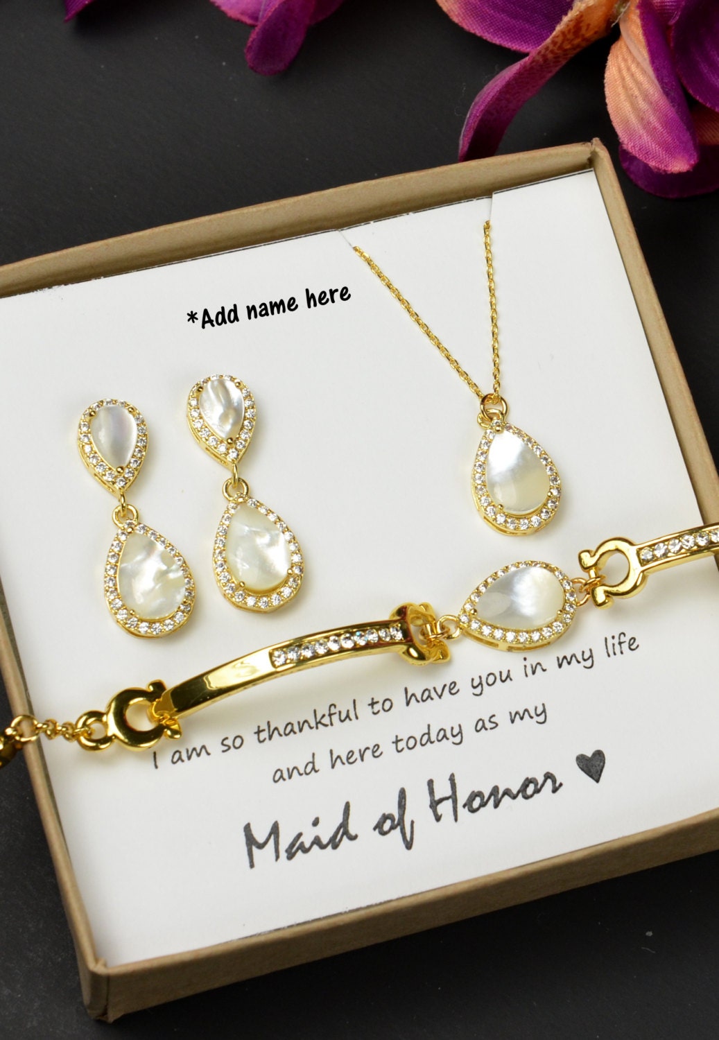 Pearl Wedding  Jewelry  Bridesmaid  Gift  Bridesmaid  Jewelry 