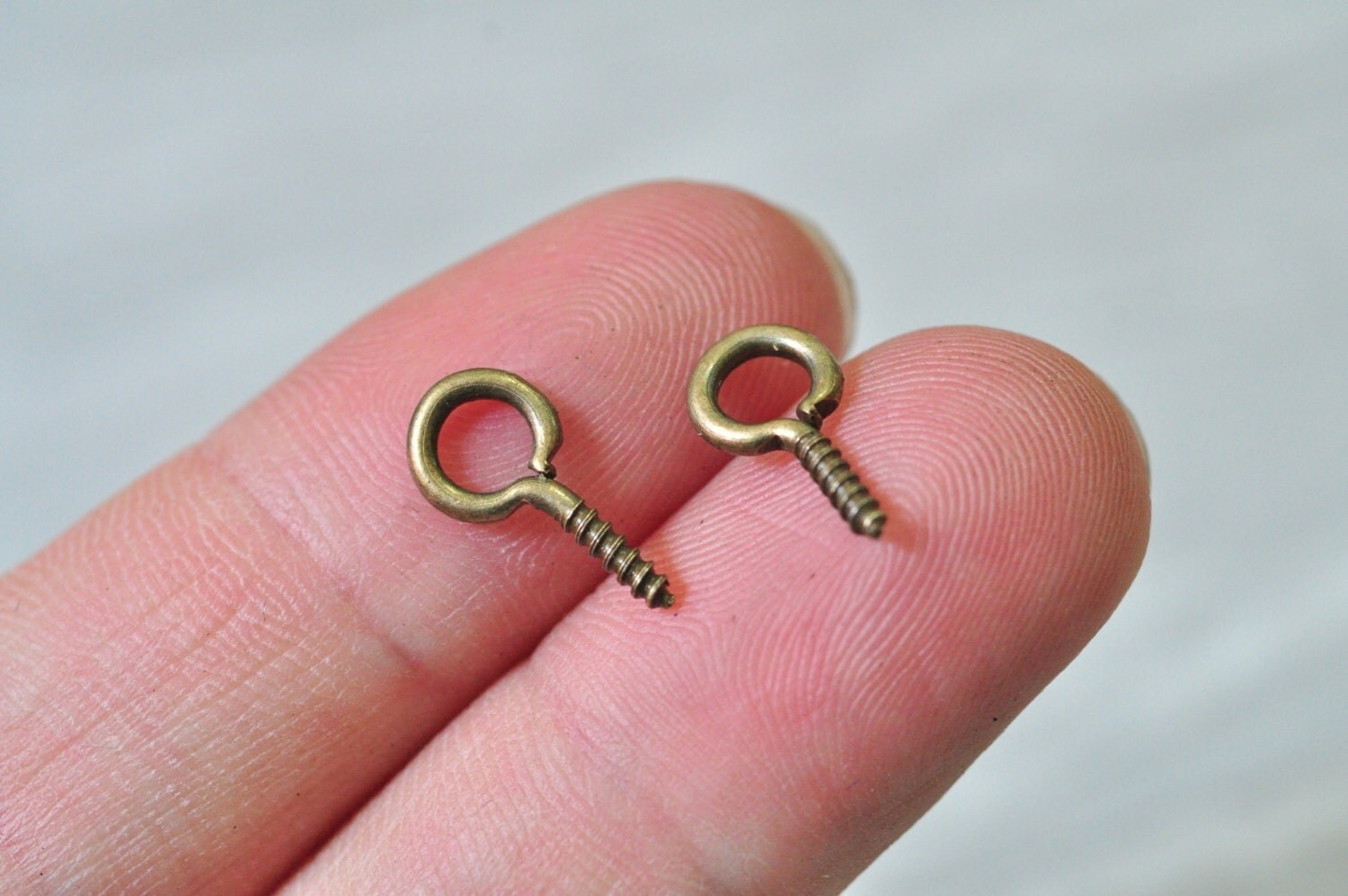 150pcs Antique Bronze Screw Eye Pins Bails Eyehook Large Size