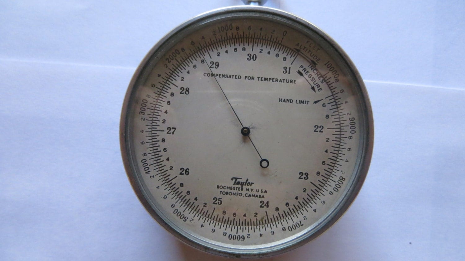 TAYLOR ALTIMETER BAROMETER circa 1940's