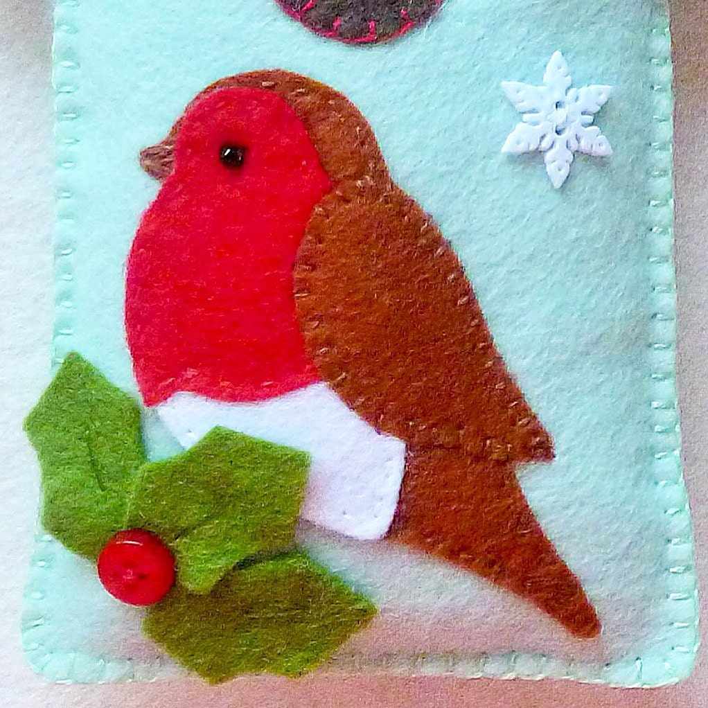 Felt Robin and Bird House PDF Sewing Pattern and Tutorial
