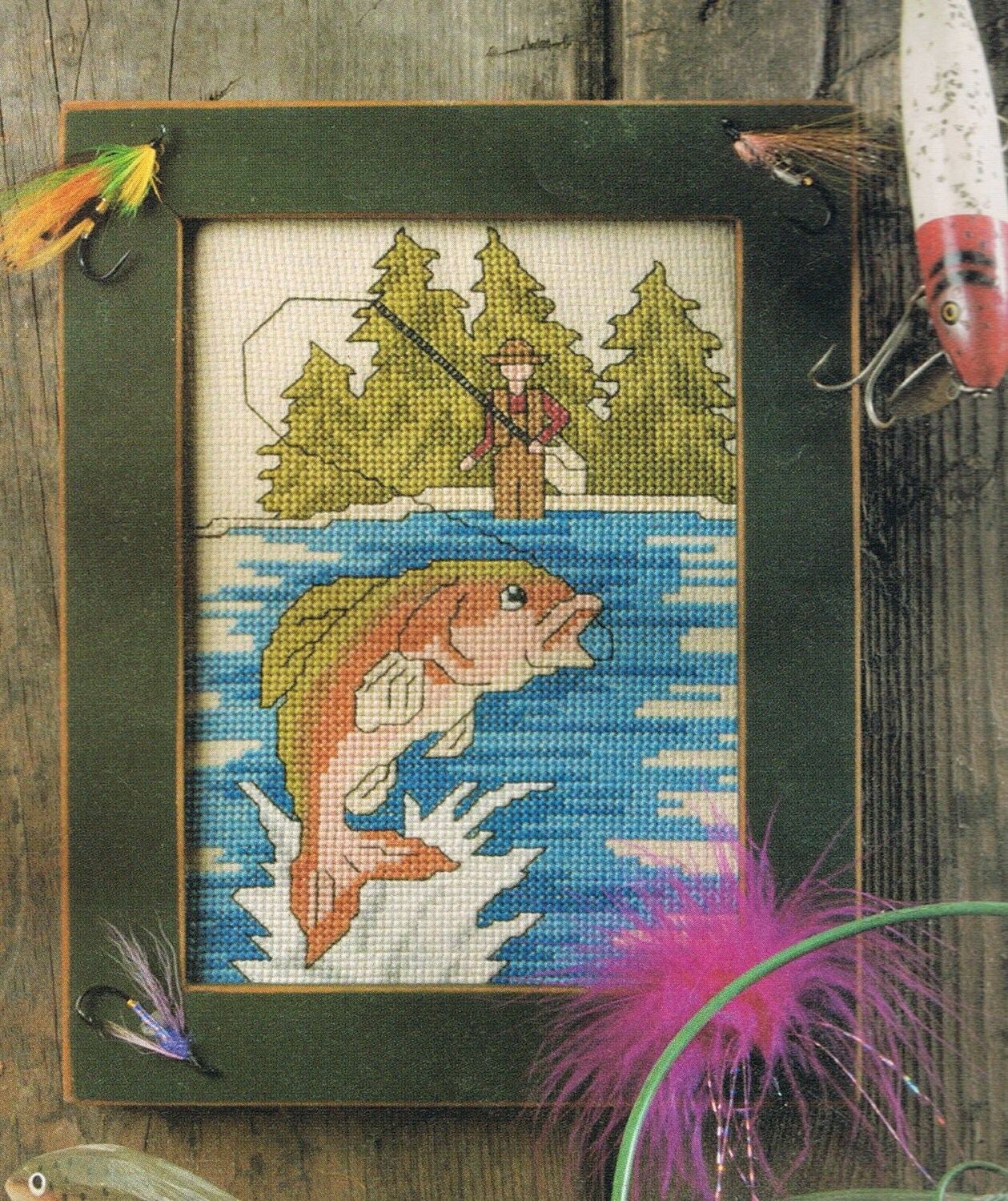 CROSS STITCH PATTERN Rainbow Trout Counted Cross Stitch