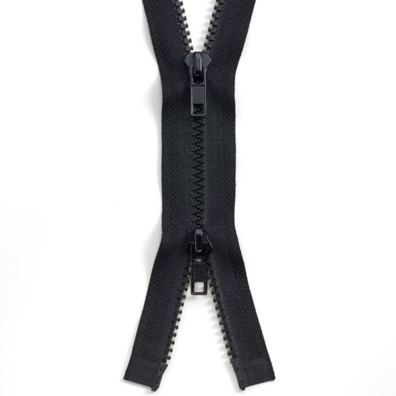 TwoWay 2way Dual Zipper Molded Plastic Separating Zipper