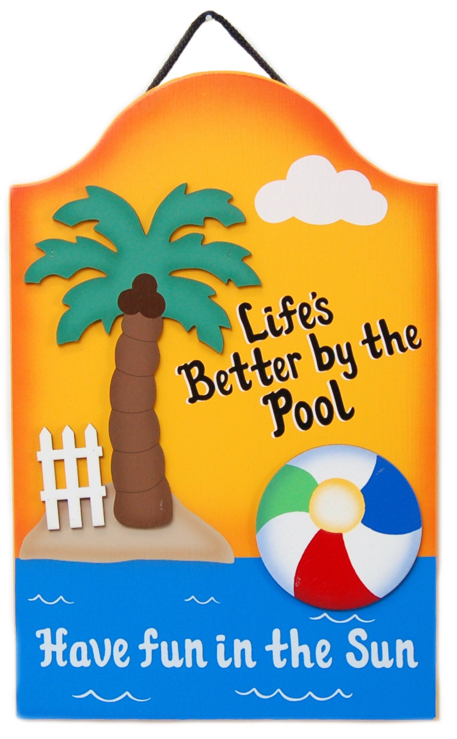 PERSONALIZED Outdoor Pool Sign Life's Better By the by ucsign