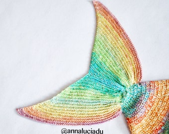 Crochet mermaid blanket with openning back, crochet mermaid tail, crochet mermaid blanket, PDF Instant Download