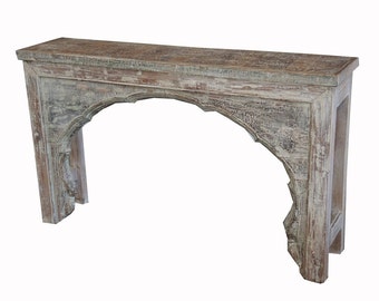 Teak console table from Terra Nova Furniture Los Angeles