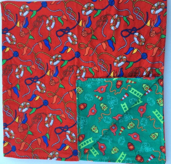 Baby blanket Large double sided flannel by Bowsbandsandbabies