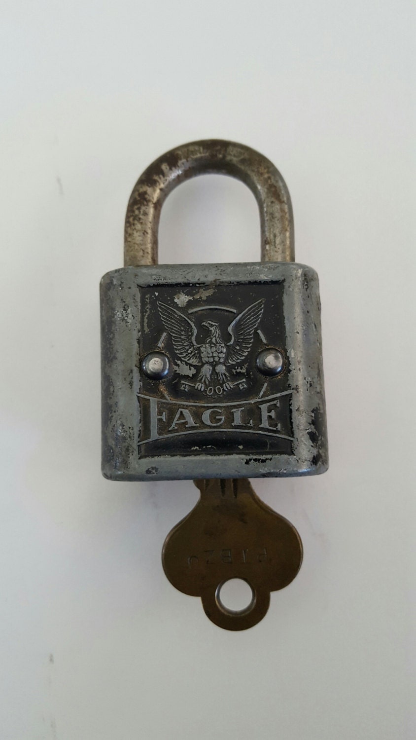 Vintage Eagle Lock Co. Terryville Conn 1930's chippy