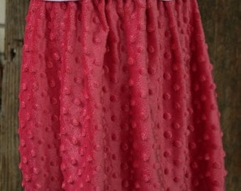 Pink Minky Dot Skirt ONLY 3 AVAILABLE 4t and Two 5t's