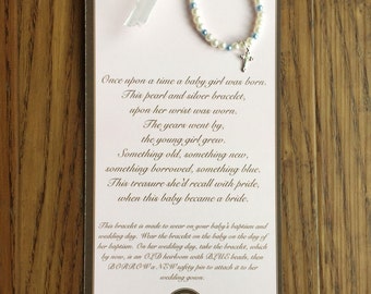 baptism gift-goddaughter gift-baby gift-christening gift-new baby-baby bracelet-baby to bride