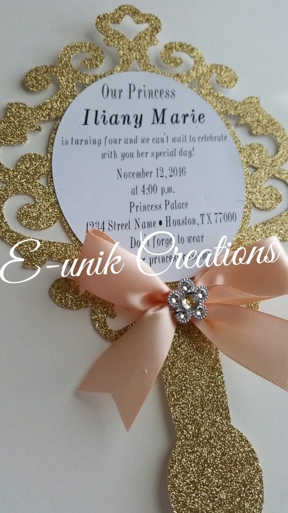 Princess Mirror Invitation Template 7