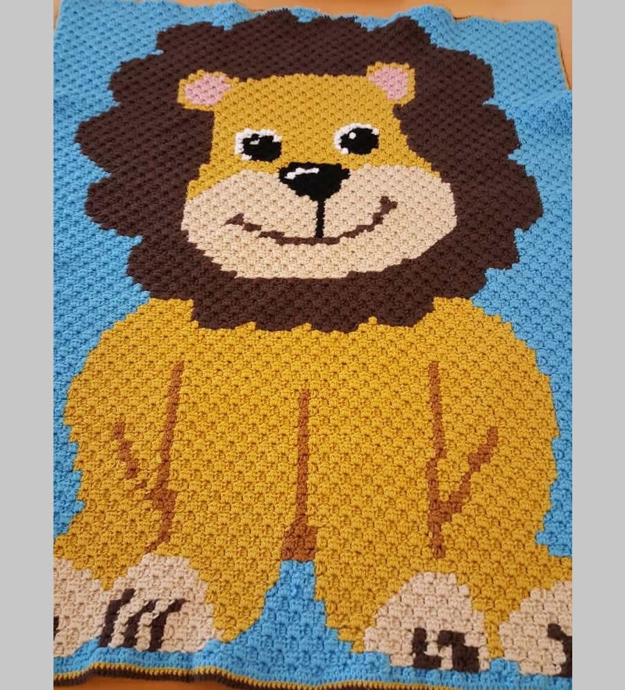 Graphghan chart C2C crochet pattern Corner to corner C2C