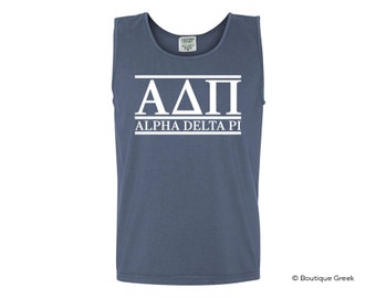 ADPi Alpha Delta Pi Special Edition Comfort Colors Classic Sorority Tank