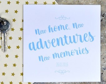 New home card - new adventures