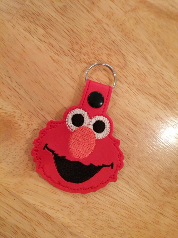 elmo plush keychain
