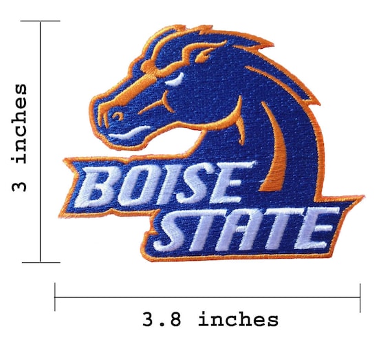 Boise State Logo Embroidered Iron On Patch.