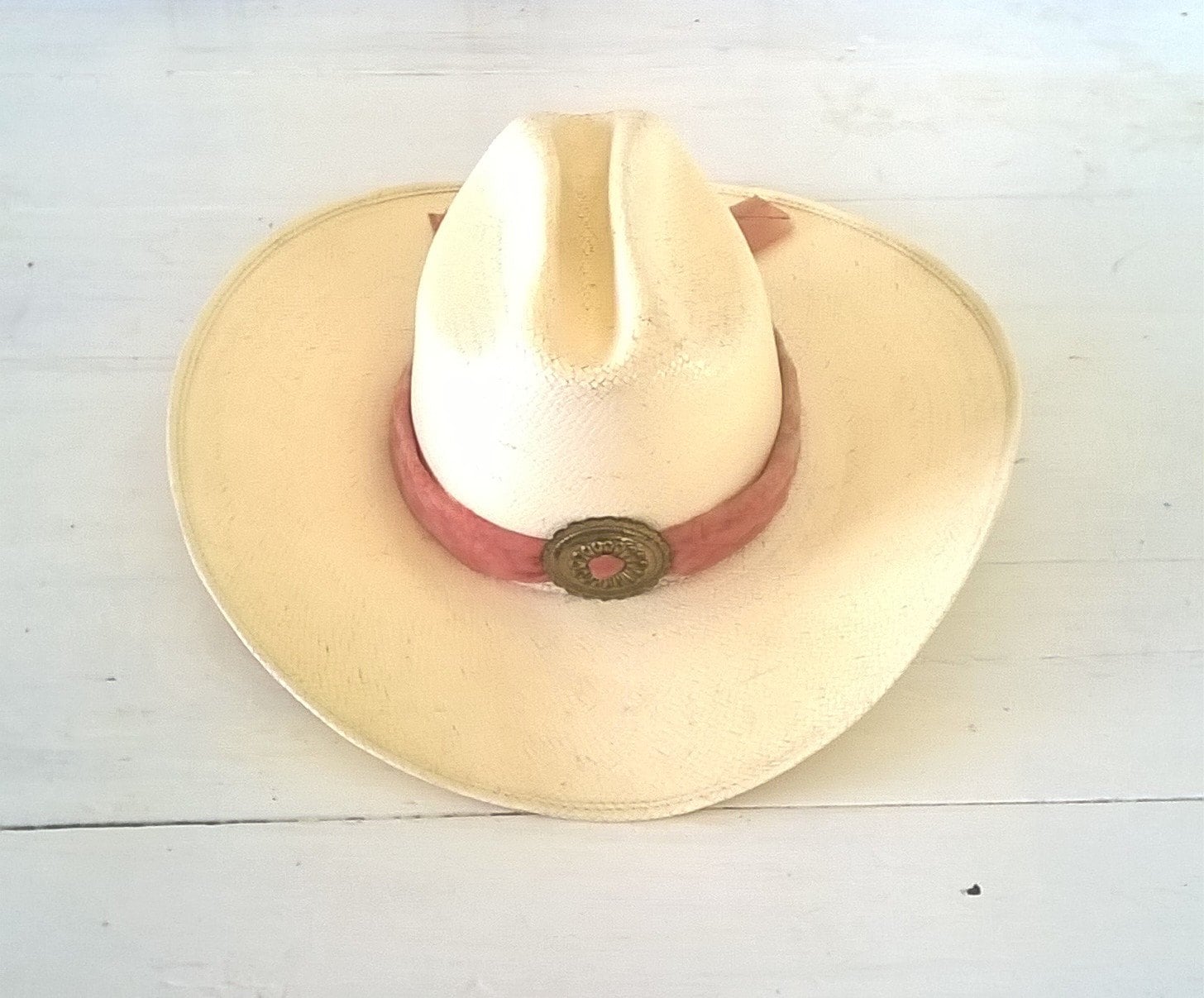 Alamo Straw Cowboy Hat Cowgirl Hat Iron-Weave in