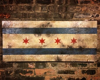 Chicago Flag City of Chicago Chicago Art by UrbanArtChicago