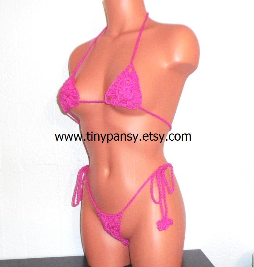 Pink Bikini Thong 98