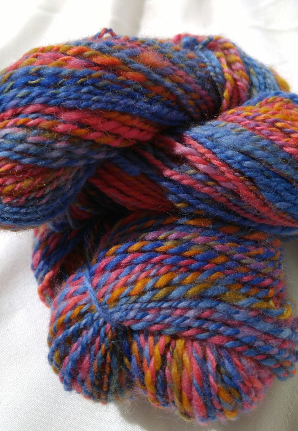 handspun yarnHandspun art yarn Merino wool Merino 2 skeins
