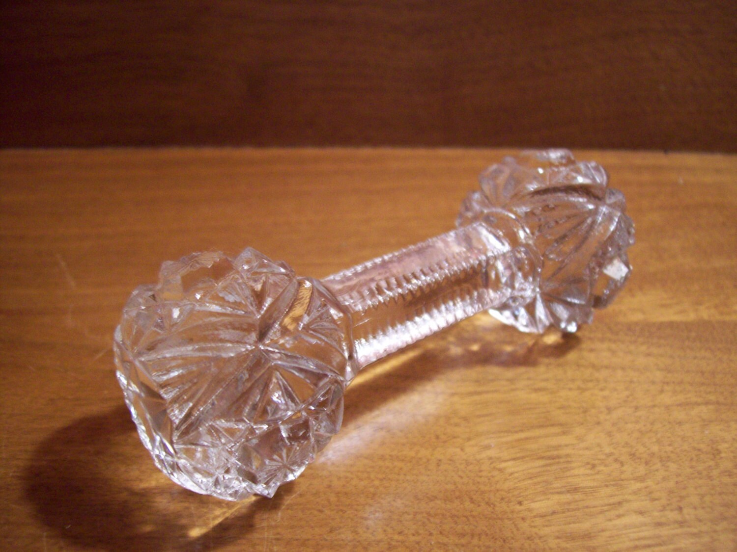 Vintage Imperial Glass Knife/Spoon Rest Hobstar Pattern ca.