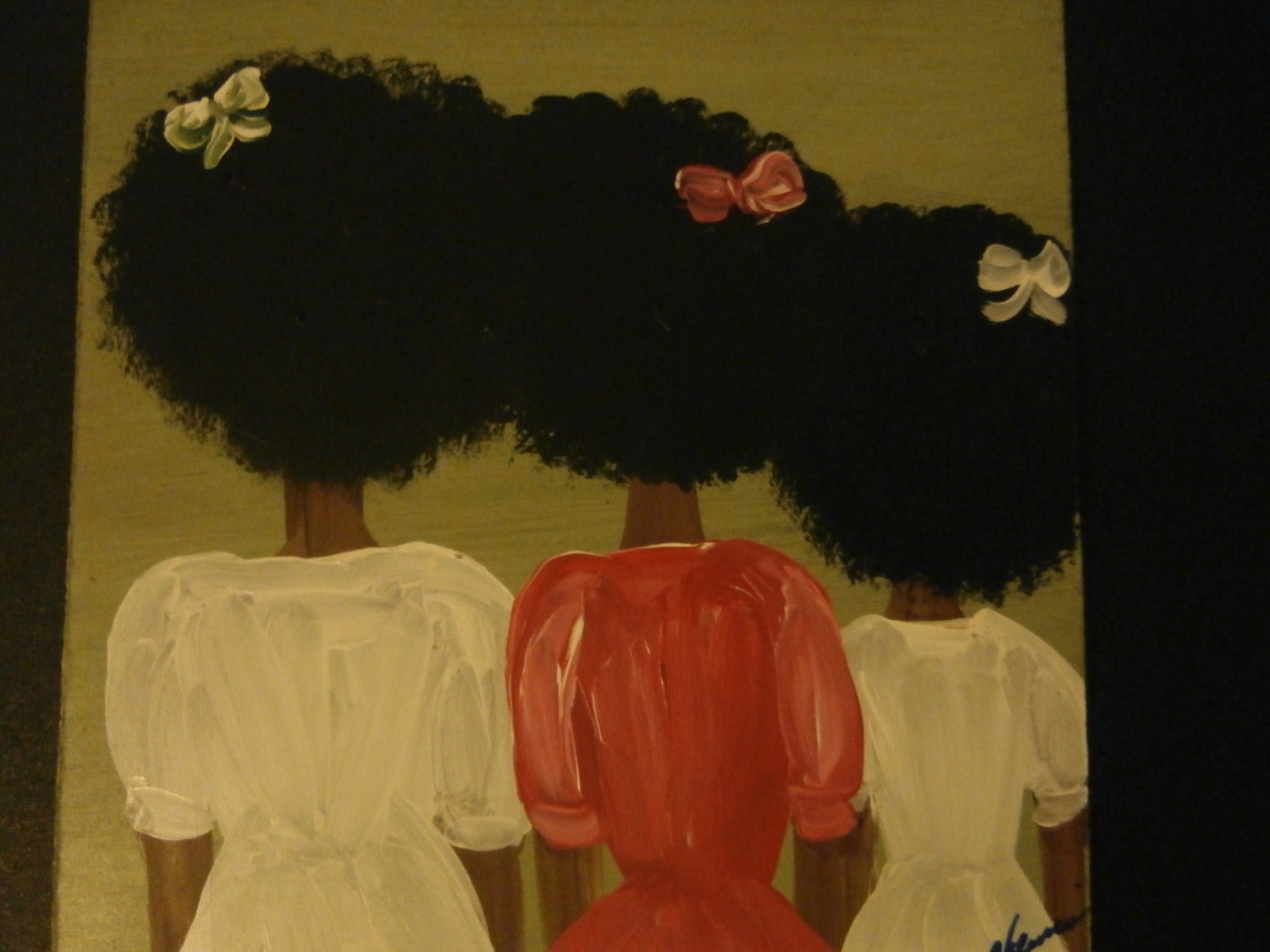 Original African American Art Painting By Valenciaart On Etsy