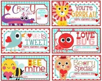 Bee Mine Printable Valentine Bag Toppers by Pinkowlpartydesign