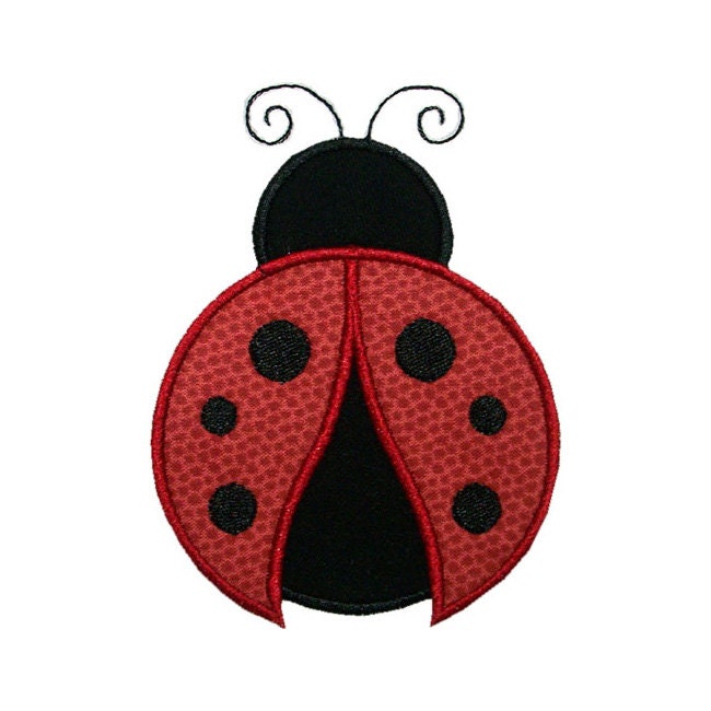 Ladybug Applique Machine Embroidery Design Bug