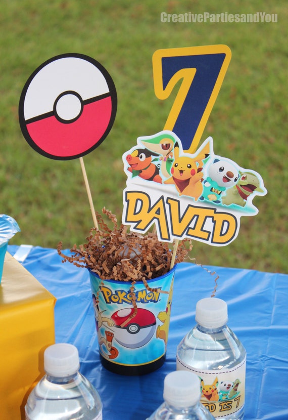 Pokemon Birthday Party Table Centerpiece Decorations | Birthday Wikii