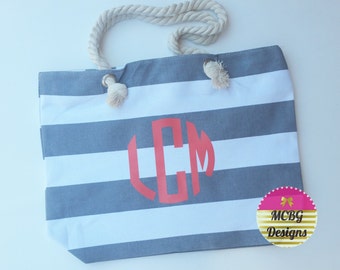 Monogram beach bag, Monogram beach tote, cruise bags, vacation bags, personalized beach bag, beach vacation bag, bridesmaid gifts, gift
