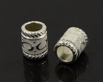 Dreadlock Beads 'Elivish' x 5 - loc jewelery beard silver Dreads UK