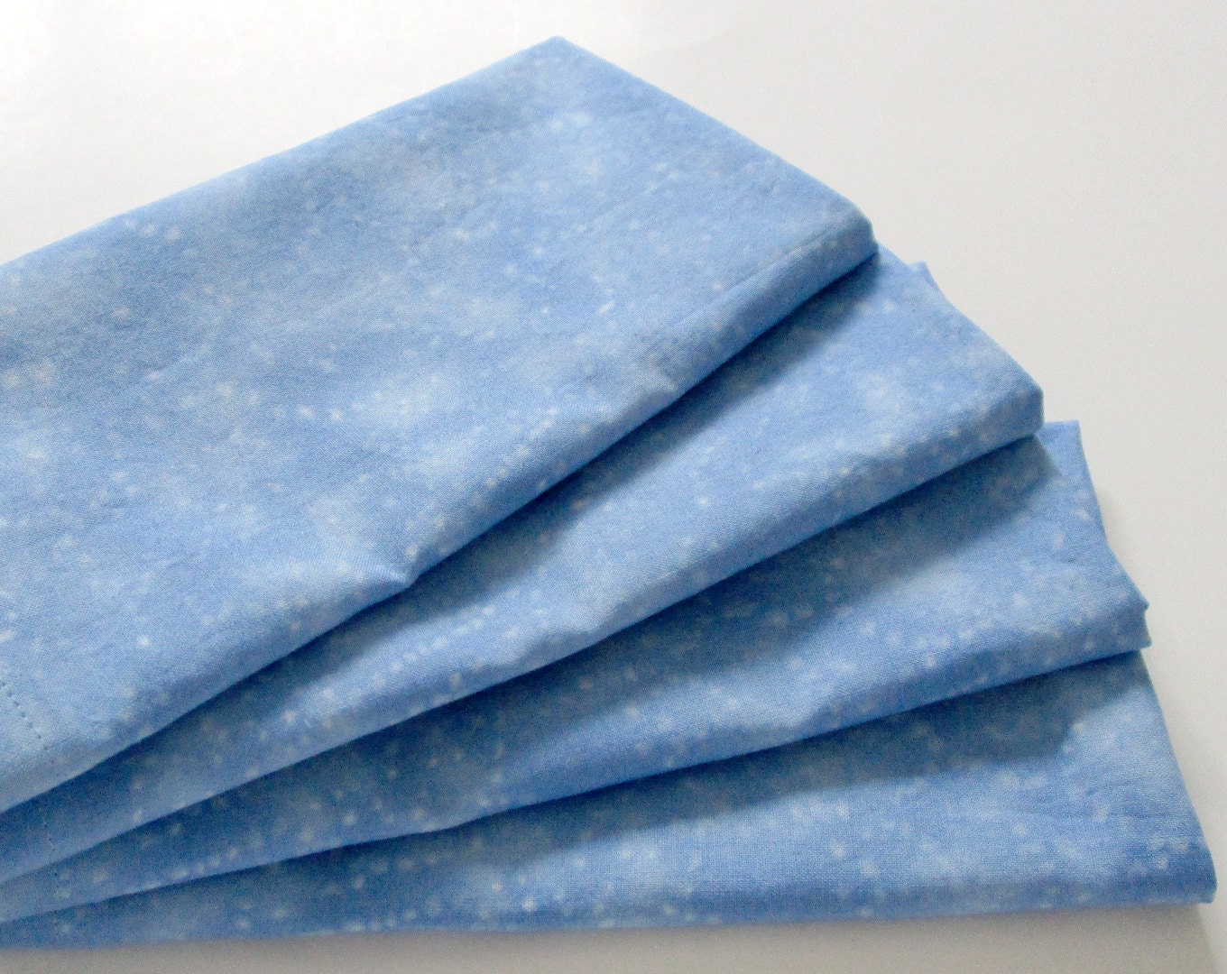 Large Cloth Napkins Set of 4 Light Ice Blue Texture