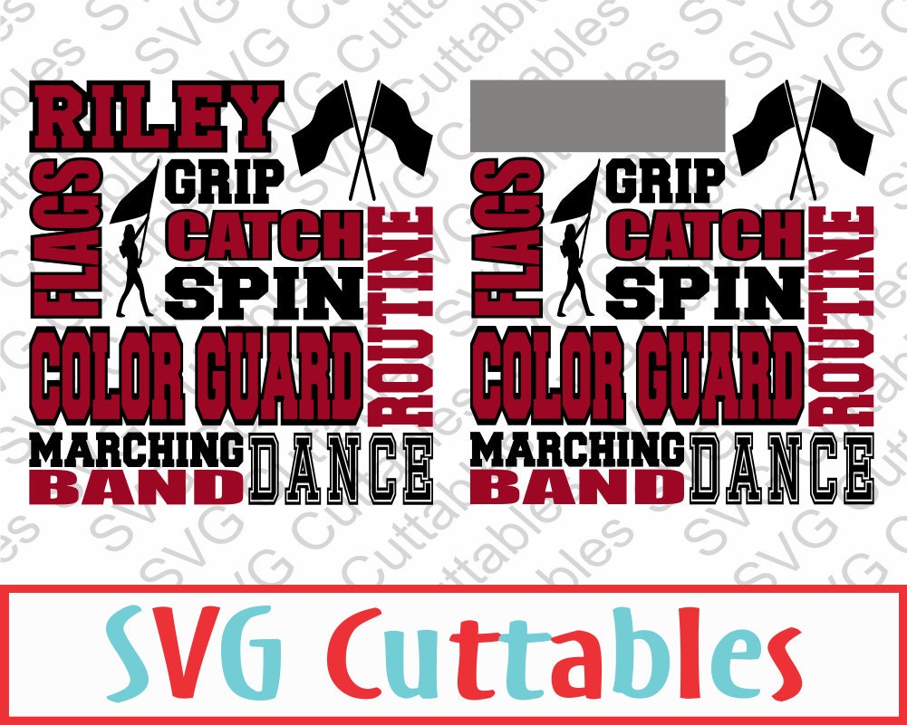 Download Color Guard Subway Art SVG DXF EPS Vector Digital Cut File