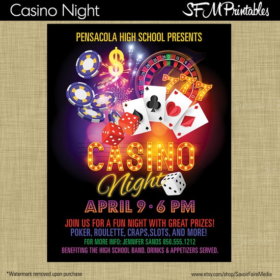 Free Casino Night Fundraiser