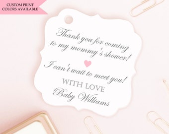 Baby shower tags (30) - Baby shower favor tags - Baby shower thank you tags - Baby shower gift tags