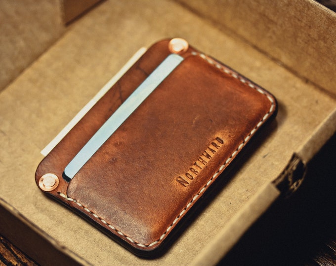 Rugged leather wallet / Slim Wallet/ Leather Card holder/Men's Leather Wallet /Leather wallet/Cardwallet/ Leather Cardcase
