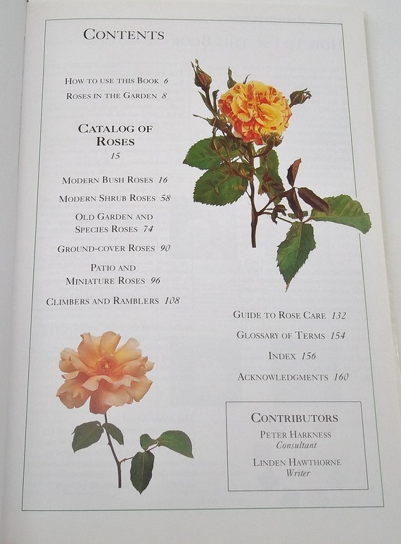 Roses Eyewitness Garden Handbooks 1996 Gardening Book Roses Book From Whitewolfeemporium On Etsy