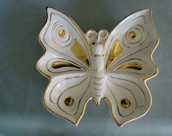Ceramic Butterfly Dish or Ashtray