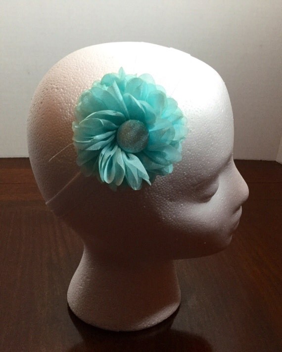 Light Blue Flower Light Blue Headband Flower Headband