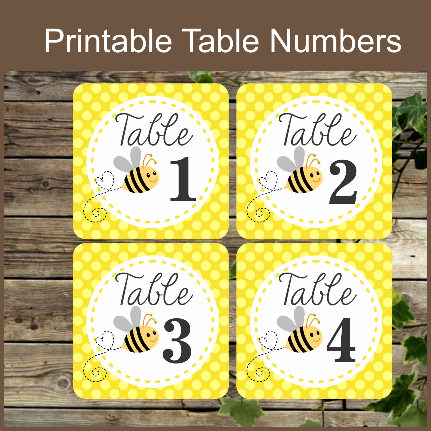 printable table numbers instant download 12 printable table